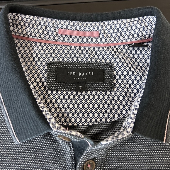 Ted Baker London Men’s Long Sleeve 3 Button down polo | Size 7 - Picture 9 of 11